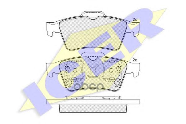 Колодки задние FORD/MAZDA/NIS/OP/REN/VOL ICER 181433 Icer арт. 181433