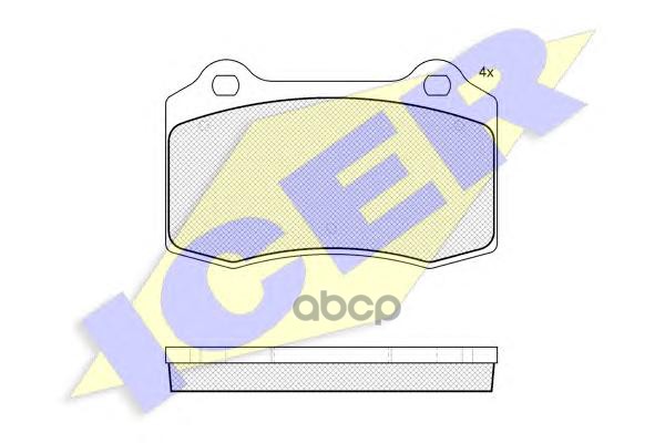 Колодки торм. дисковые Icer арт. 181447