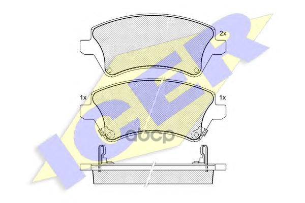 Колодки торм.дисковые Icer арт. 181513