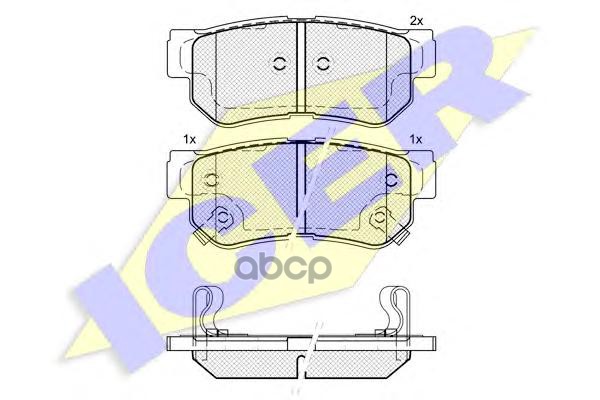 Колодки торм.диск. Sonata3 4  Magentis  Opirus Icer арт. 181645