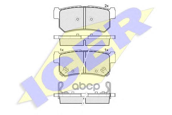 Колодки торм. дисковые Icer арт. 181646