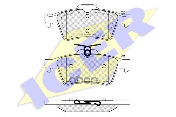 Колодки торм.  диск. Saab 9-3  2.0it-2.2 TiD Icer арт. 181651