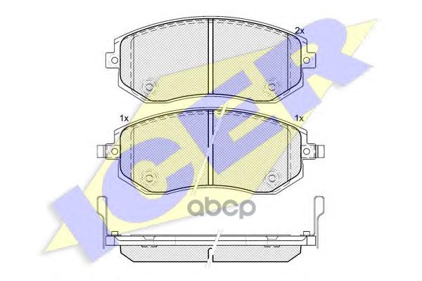 Колодки торм.диск. Impreza (11-) Icer арт. 181717