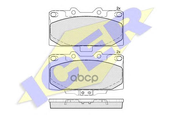 Колодки торм.дисковые Impreza Icer арт. 181733