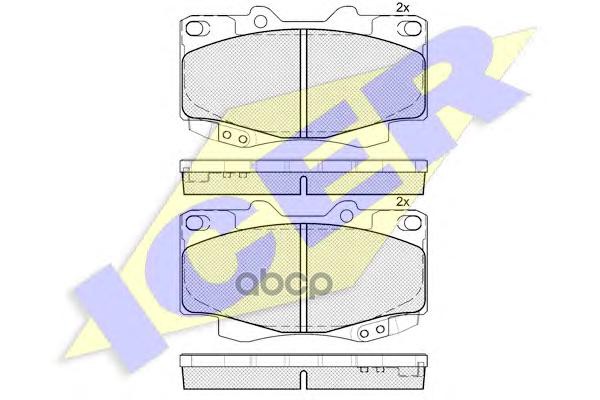 Колодки торм.диск. Hilux Pick-up 01- Icer арт. 181781