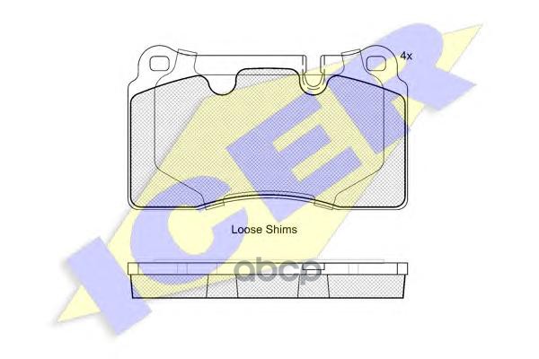 Колодки торм. диск. Range Rover 05- Icer арт. 181788