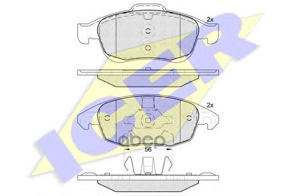 Колодки торм. диск. ci C4 Picasso Icer арт. 181852