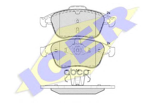 Колодки торм.диск. LAGUNA III Sedan/Grand Tour 2.0 dCi  2.0i 16v/Turbo Icer арт. 181856