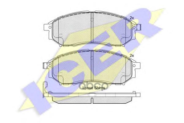 Колодки Торм. Диск. Пер. Murano 3.5 Icer арт. 181876