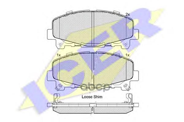 Колодки Торм. Диск Accord Ix Icer арт. 181894