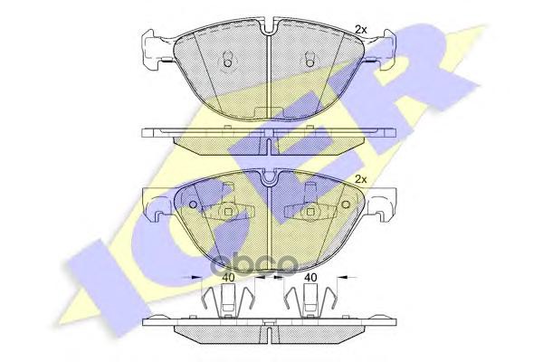 Колодки Торм Диск Bmw X5 (E70) 4.8I Icer арт. 181905