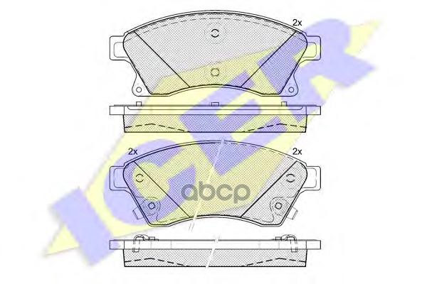 Колодки торм. дисковые Icer арт. 181942