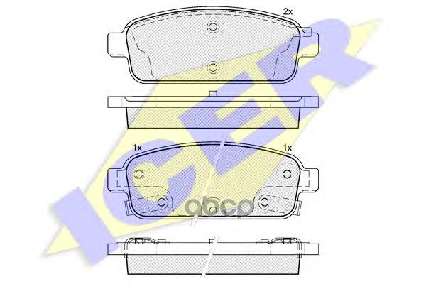 Колодки тром диск.задн. Opel Astra J Icer арт. 181943
