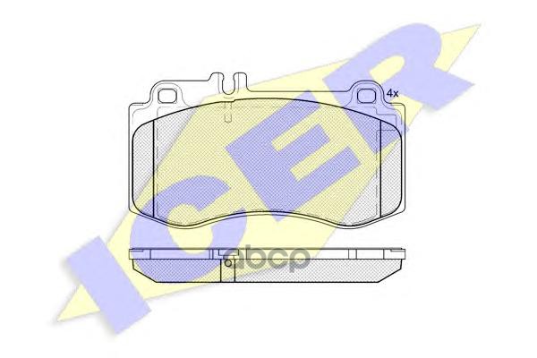 Колодки торм. дисковые MB CLS (c218) E-class (w212) Icer арт. 181950