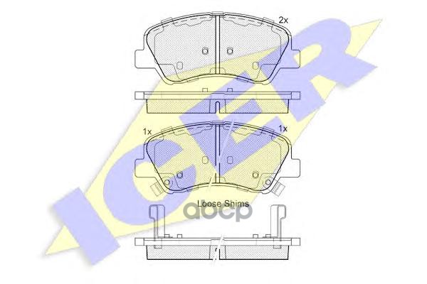 Колодки торм. дисковые Icer арт. 182035