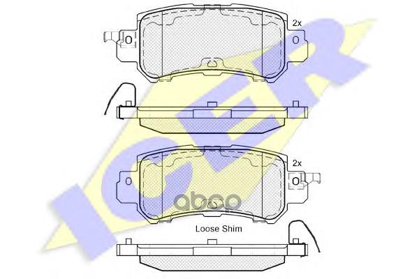 Колодки торм. диск. Mazda CX-5 Icer арт. 182056