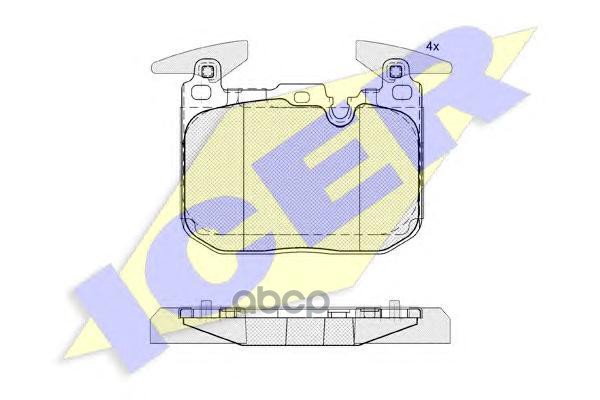 Колодки торм.диск. BMW 3 series (F30) Icer арт. 182093