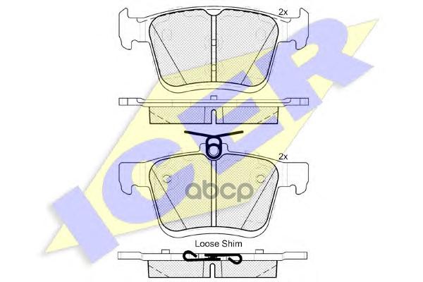 Колодки торм.дисковые Icer арт. 182099
