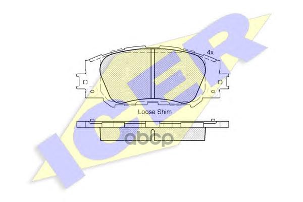 Колодки торм. дисковые Icer арт. 182172