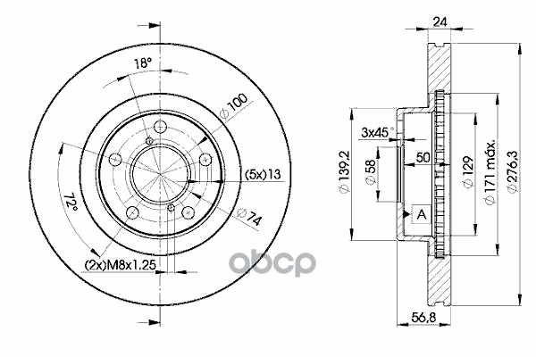 Диск Тормозной Передний Subaru Icer 78Bd0033-2 Icer арт. 78BD0033-2