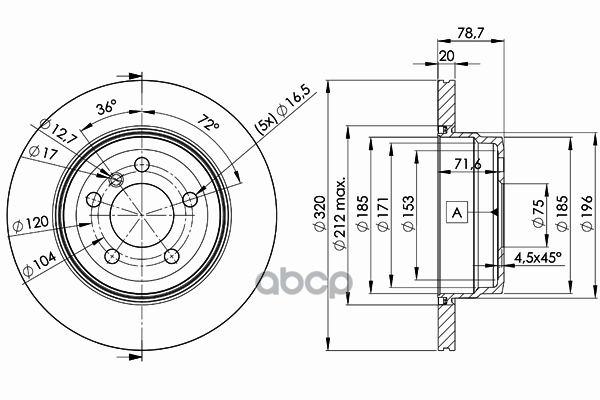 Диск Тормозной Icer арт. 78bd1970