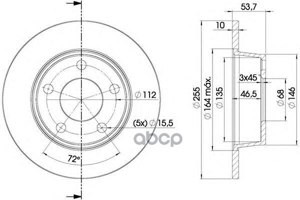 Диск тормозной Audi A6 97-05 Icer арт. 78bd2880