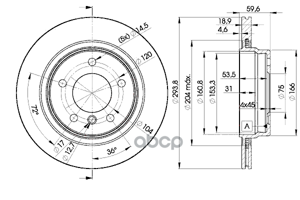 Диск Тормозной Задний Bmw 3(E46) Icer 78Bd5563-2 Icer арт. 78BD5563-2
