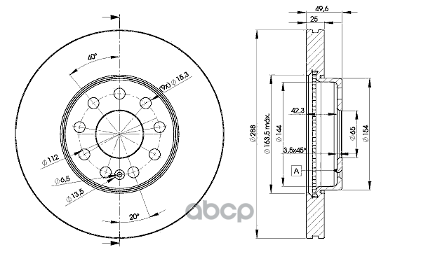 Диск Тормозной Передний Vw Ad Вент Icer 78Bd5615-2 Icer арт. 78BD5615-2
