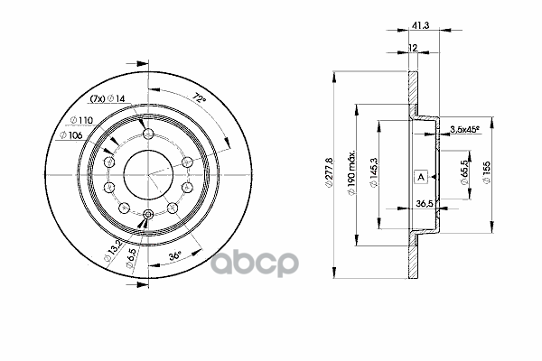 Диск Тормозной Icer арт. 78bd9115