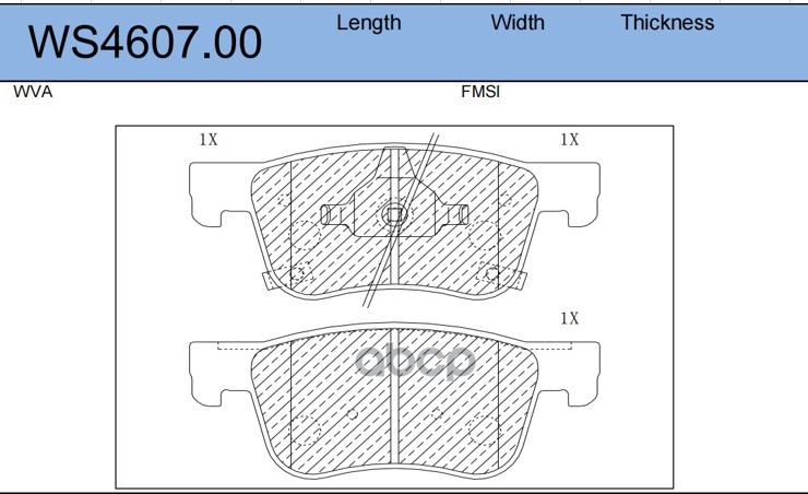 Колодки Тормозные Дисковые | Перед | JEENICE арт. WS460700