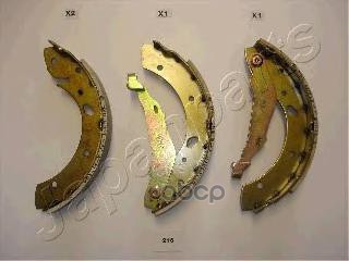Колодки задние бараб. Avensis (97-03) Japanparts арт. gf216af