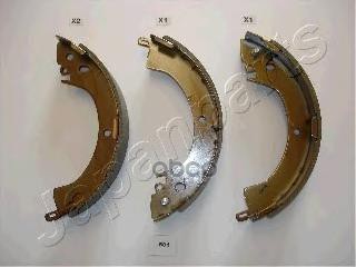 Колодки задн.бараб.Mitsubishi L200 K12/22/24 L300 Pajero 87-> Japanparts арт. gf501af