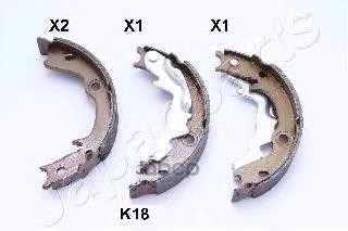 Колодки задние барабанные Japanparts арт. gfk18af