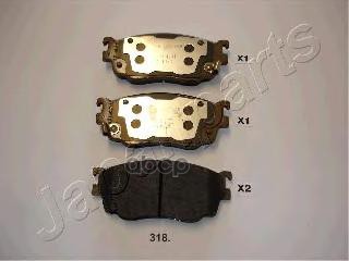 Колодки торм.диск. Japanparts арт. pa318af