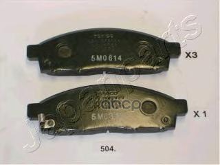 Колодки торм. дисковые Japanparts арт. pa504af