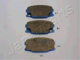 Колодки торм.диск. mi canter Japanparts арт. pa514af