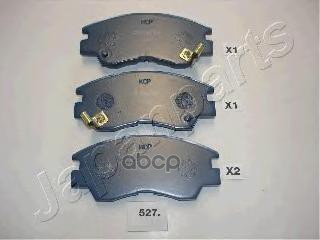 Колодки пер.диск.Mitsubishi L200 K12/14/22 L300 Pajero 87-> Japanparts арт. pa527af