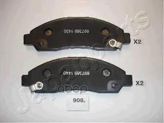 Колодки торм. дисков. передние Japanparts арт. pa908af