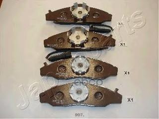 Колодки передние дисковые SSANGYONG Musso Japanparts арт. pa997af