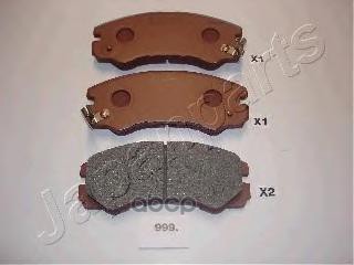 Колодки пер.диск.Isuzu Trooper UBS55 2 8TD/3 1 92-> Japanparts арт. pa999af