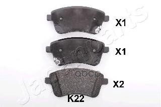 Колодки торм.диск. Japanparts арт. pak22af