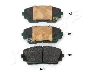 Колодки Тормозные Дисковые, Комплект | Перед | Japanparts арт. PAK23AF