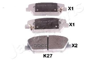 Колодки Тормозные Дисковые, Комплект | Перед | Japanparts арт. PAK27AF