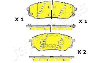 Колодки Тормозные Дисковые, Комплект | Перед | Japanparts арт. PAK30AF
