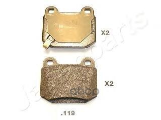Колодки Тормозные Дисковые, Комплект | Зад | Japanparts арт. PP119AF