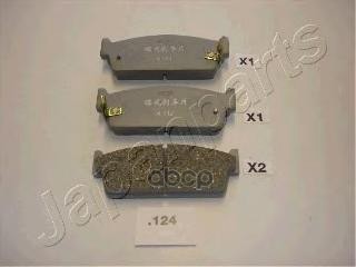 Колодки задн. диск. Primera (W10) Japanparts арт. pp124af