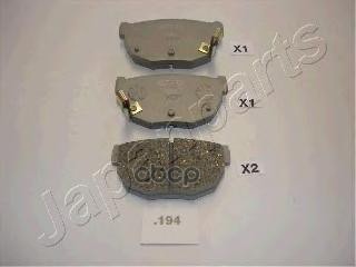 Колодки тормозные задние Japanparts арт. pp194af