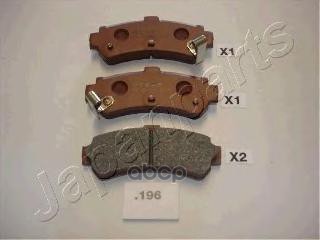 Колодки задние дисковые NISSAN Almera Japanparts арт. pp196af
