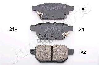 Колодки торм. TOYOTA AURIS Japanparts арт. pp214af