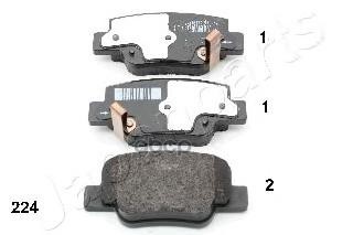 Колодки торм.диск. Japanparts арт. pp224af